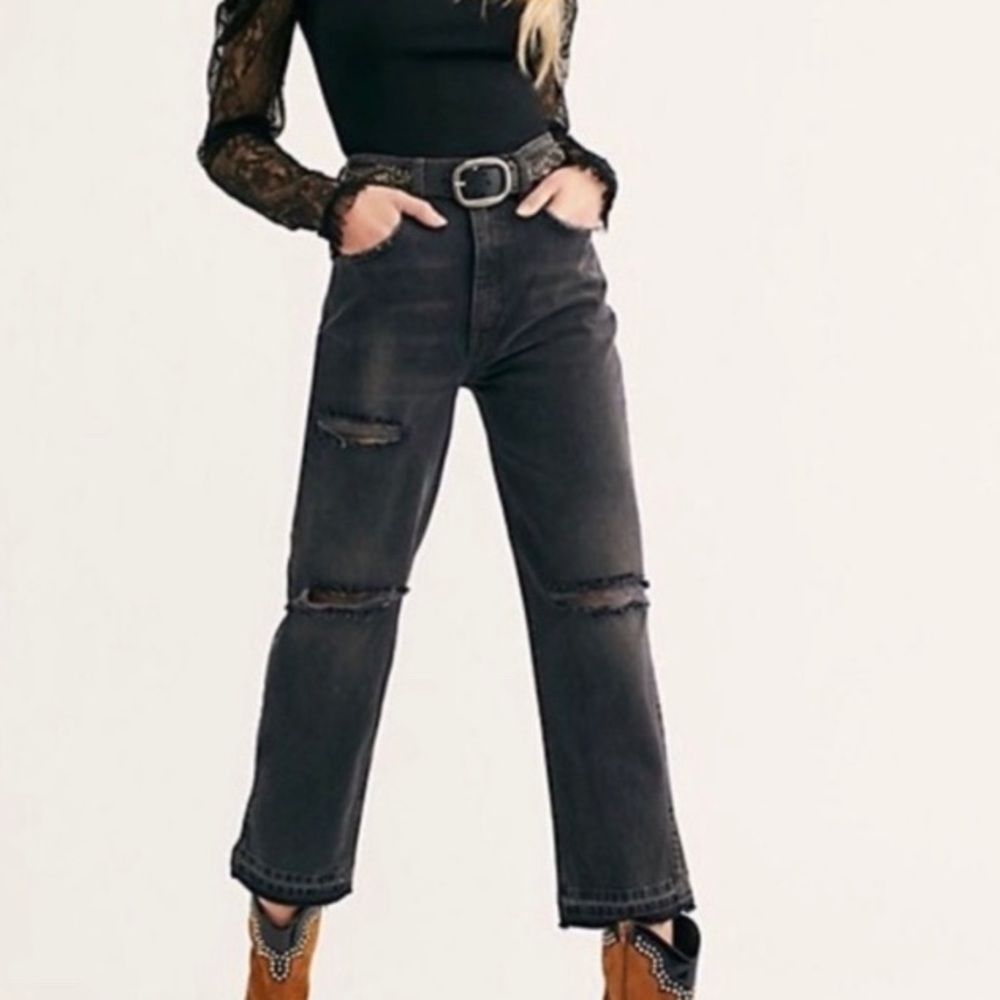 Free People Lita Slim Leg Jeans
